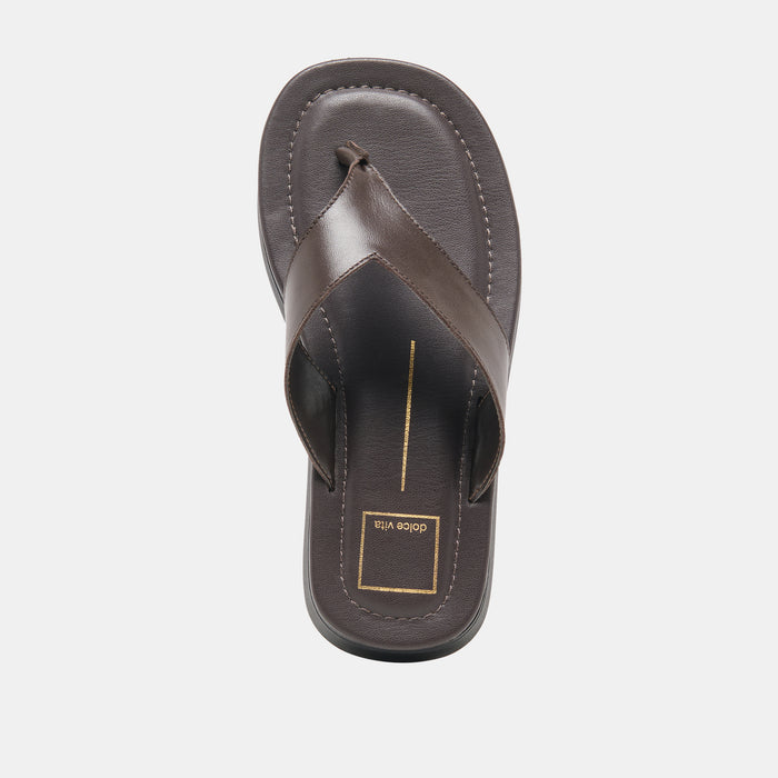 BLAYZE SANDALS DK CHOCOLATE LEATHER