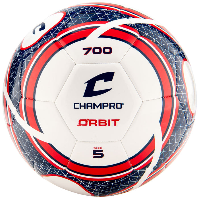 Champro Orbit Soccer Ball - Scarletwhiteroyal