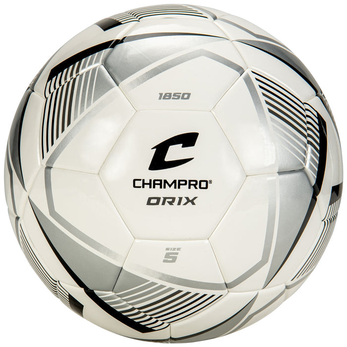 Champro ORIX Soccer Ball - Silver Black White