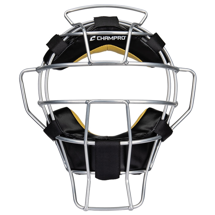 Champro Umpire Mask - Lightweight - 18 oz - Silver