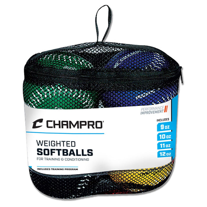 Champro Weighted Training Softball Set (incudes 9oz, 10oz, 11oz, 12oz) — Practice/Training
