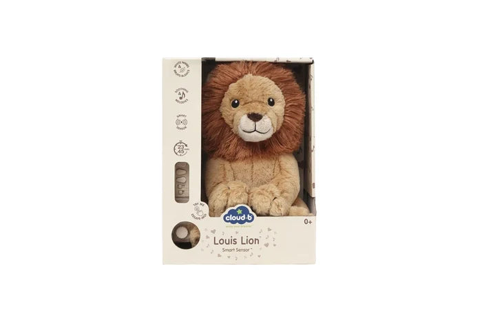 Cloud.b | White Noise Soothing Plush | Lewis Lion (Smart Sensor)