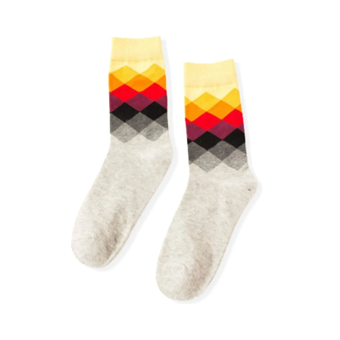 Cotton Bland Mid Red Calf Socks Gift Box Pantsnsox
