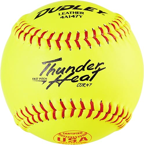 Dudley USASB Cork Leather Fastpitch Softball — ASA/USA