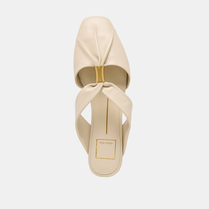 FRANEY FLATS WHITE LEATHER