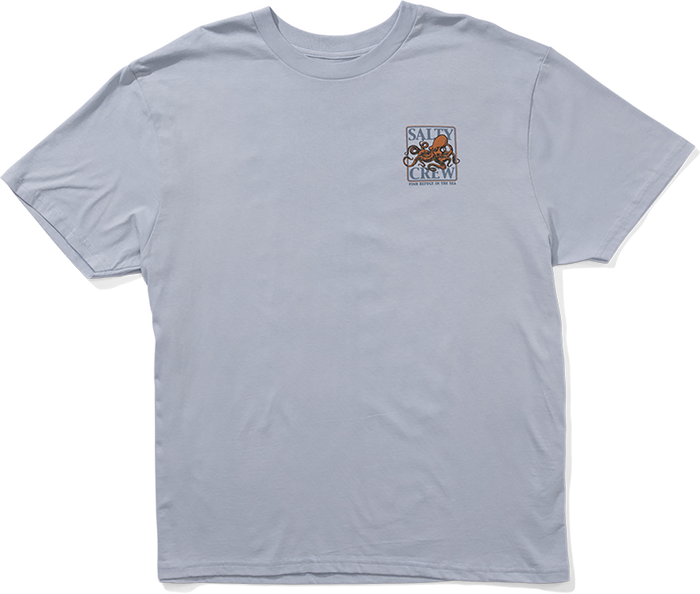 Salty Crew Ink Slinger classic tee in blue fog, additional product image
