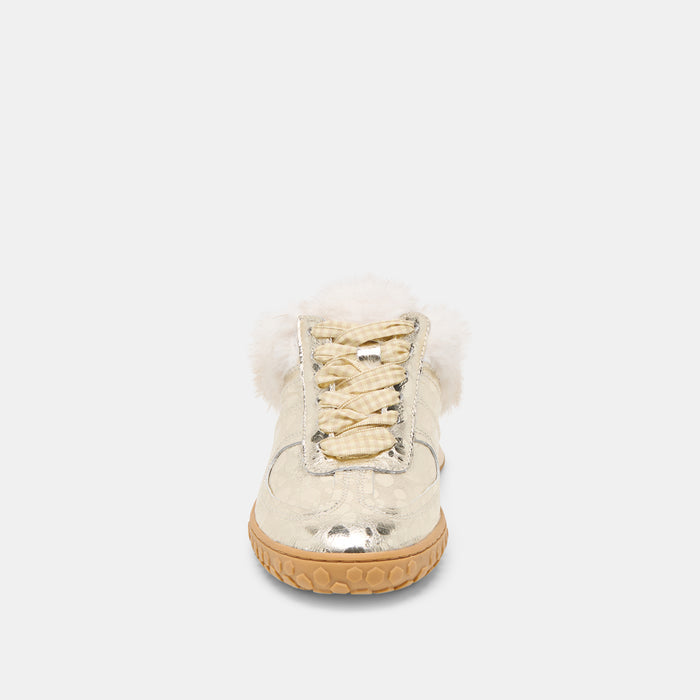 IZZEY PLUSH SNEAKERS PLATINUM LEATHER