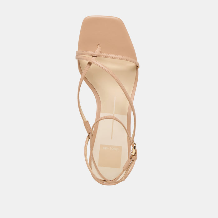 KARLOS WIDE SANDALS LT TAN LEATHER