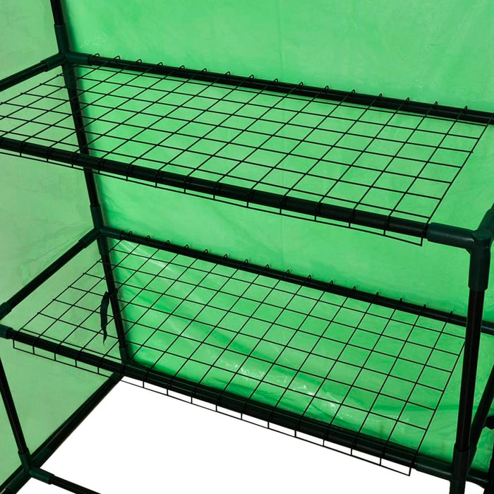 Mindre Växthus med 4 korta hyllor 120x80x190 cm