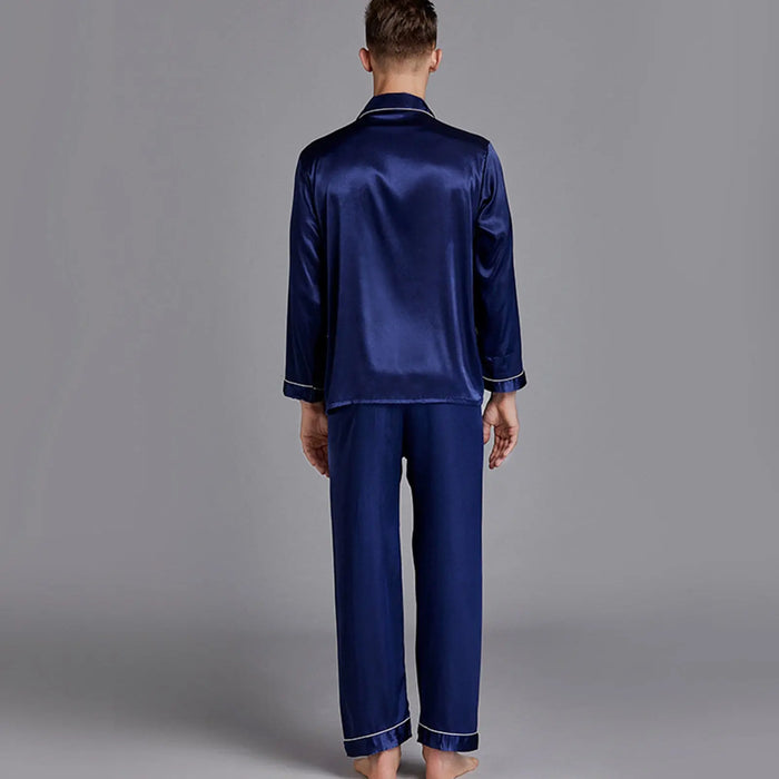 Navy Blue Pajamas Sets Sleepwear - Pantsnsox