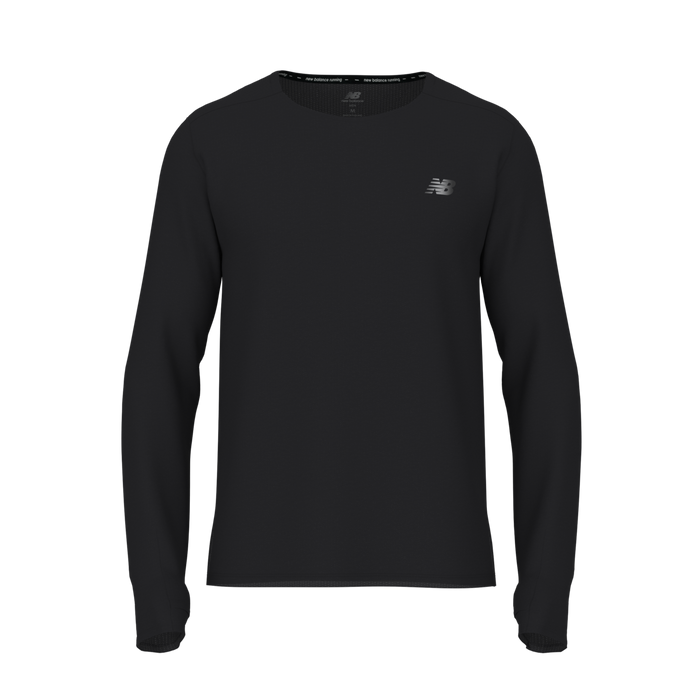 New Balance Men's RC Essential Long Sleeve - Black Heather