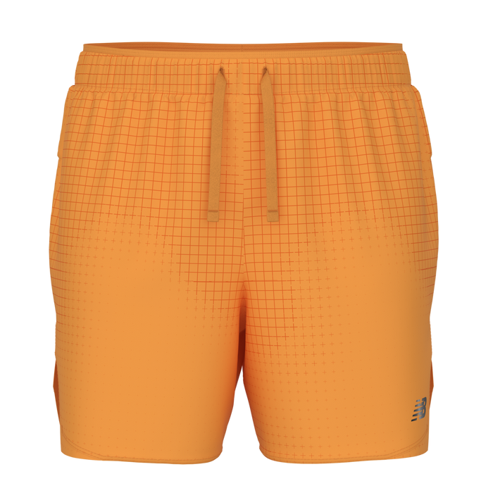 New Balance Men's RC Essential Printed Short 5 - Hot Spot