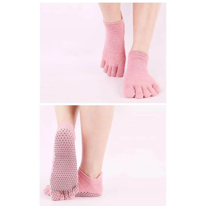 Non Slip Low Rise Full-Toe Yoga Socks - Pantsnsox