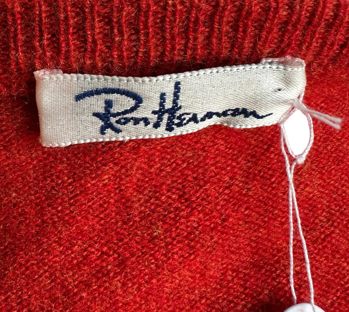 Red Cashmere Cardigan - XS