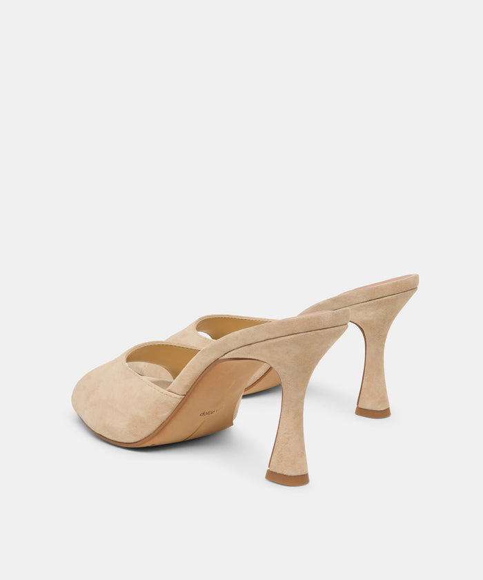 ROSHA HEELS CAMEL SUEDE