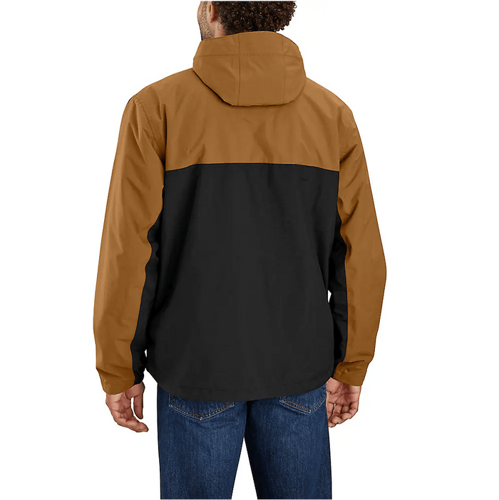 Carhartt Storm Defender packable jacket in brown and black, further product image