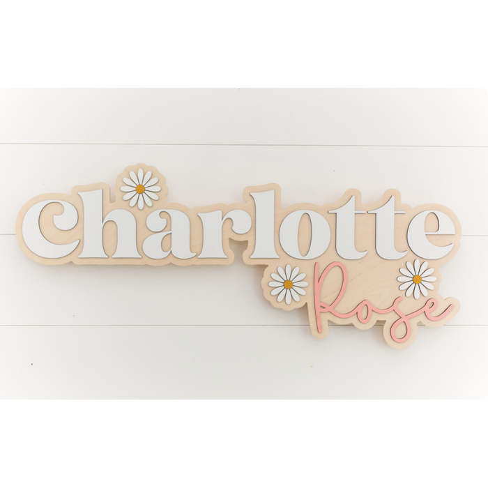 Sugar + Maple Bubble Wood Sign | Daisy
