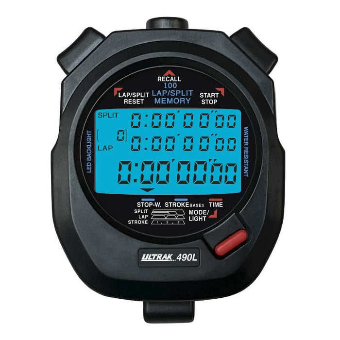 Ultrak 490L – 100-Lap Memory Stopwatch with EL Backlight — Timing & Stopwatches