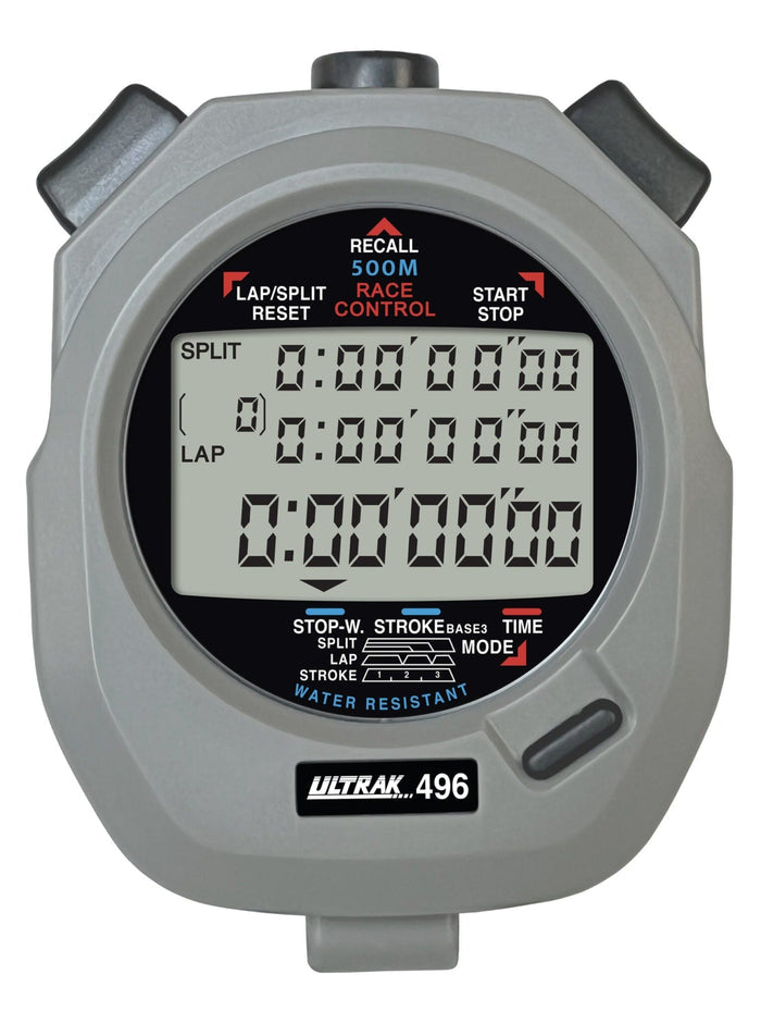 Ultrak 496 – 500-Lap Memory Stopwatch (3-Line Display) — Timing & Stopwatches