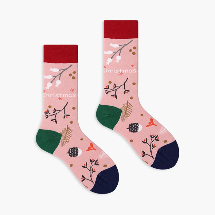 Xmas 4 Pairs Novelty Fun Crew Socks Pantsnsox