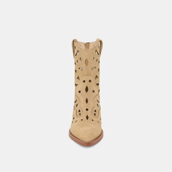 ZENOBI BOOTIES DK TAUPE SUEDE