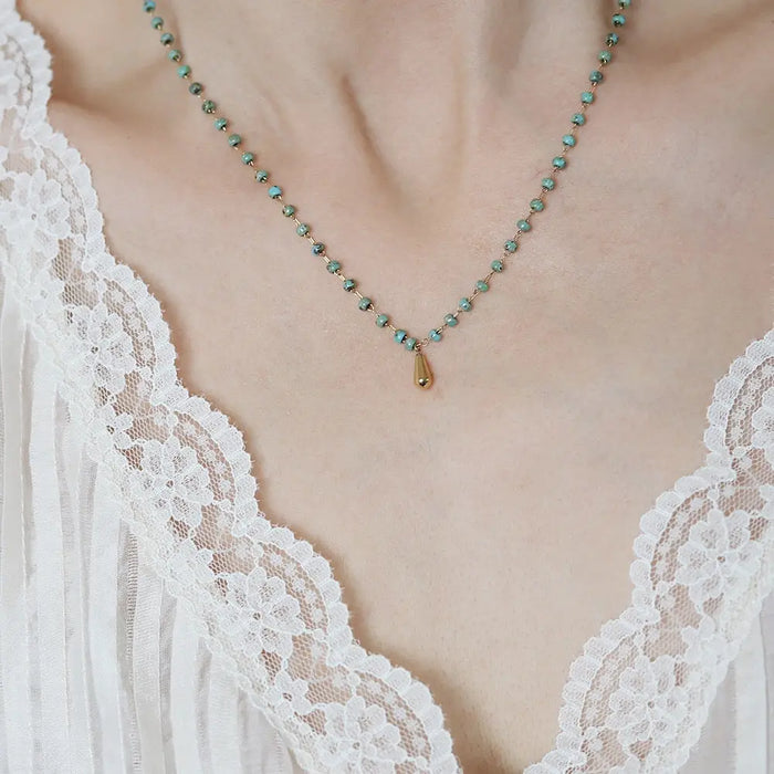 Golden Bar Necklace with Chain 18ct Gold Plated Luxury Layering Pendant Jewelery Crushes.