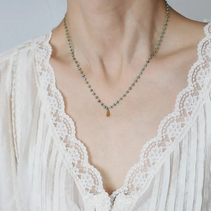Golden Bar Necklace with Chain 18ct Gold Plated Luxury Layering Pendant Jewelery Crushes.