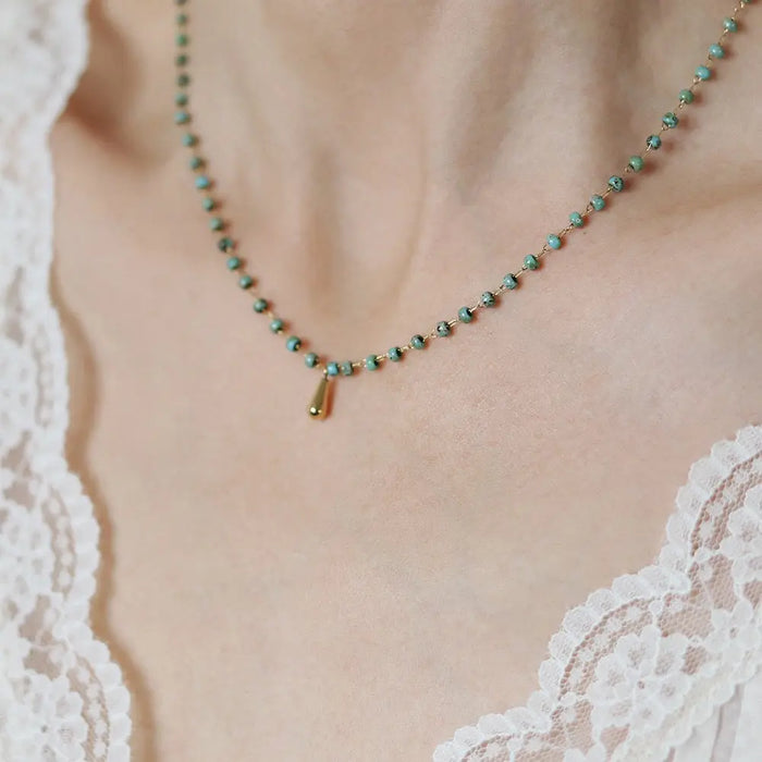 Golden Bar Necklace with Chain 18ct Gold Plated Luxury Layering Pendant Jewelery Crushes.