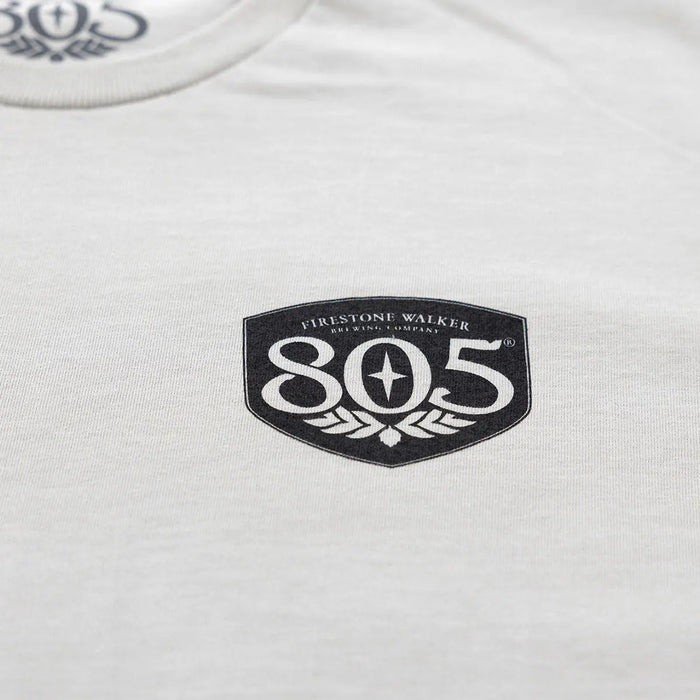805 Outlaw short sleeve tee by Fasthouse in light gray, further product view of the garment