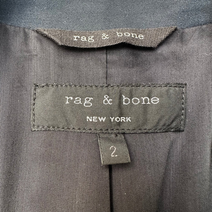 Black & Grey Herringbone Blazer - 2