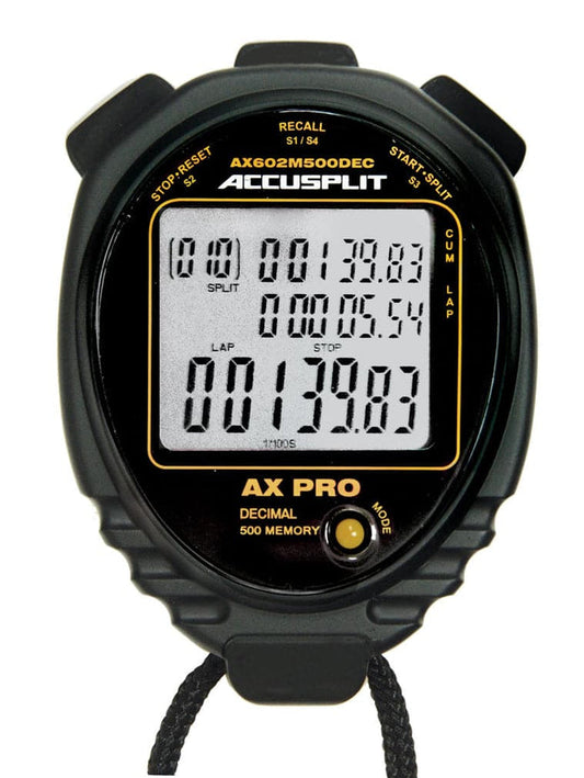 Accusplit AX602M500DEC – 500-Memory Decimal Multifunction Stopwatch — Timing & Stopwatches
