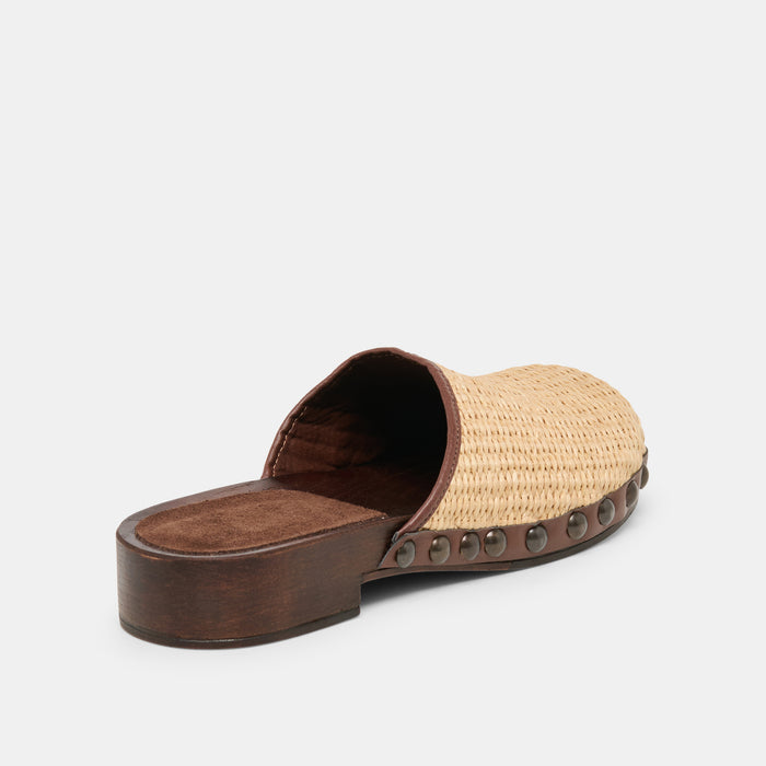 ALANIS FLATS LT NATURAL RAFFIA