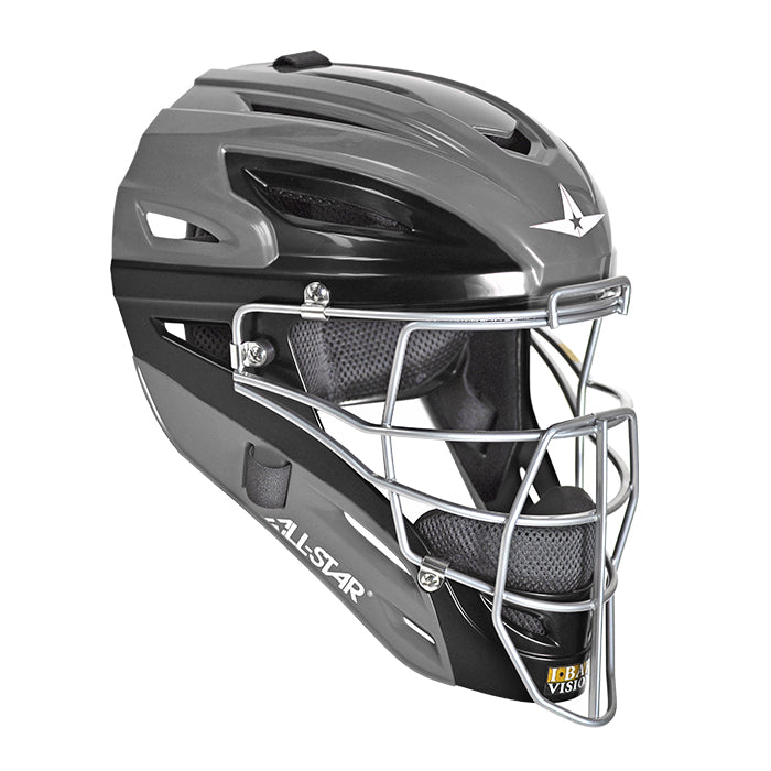 All-Star S7 Adult Catcher's Helmet Graphite Two-Tone - Graphite