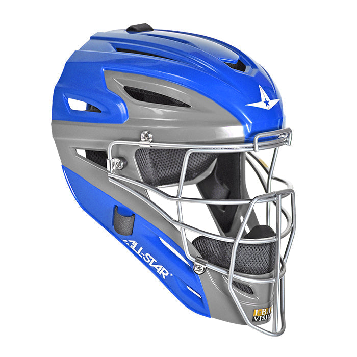 All-Star S7 Youth Catcher's Helmet Graphite Two-Tone - Royal Blue
