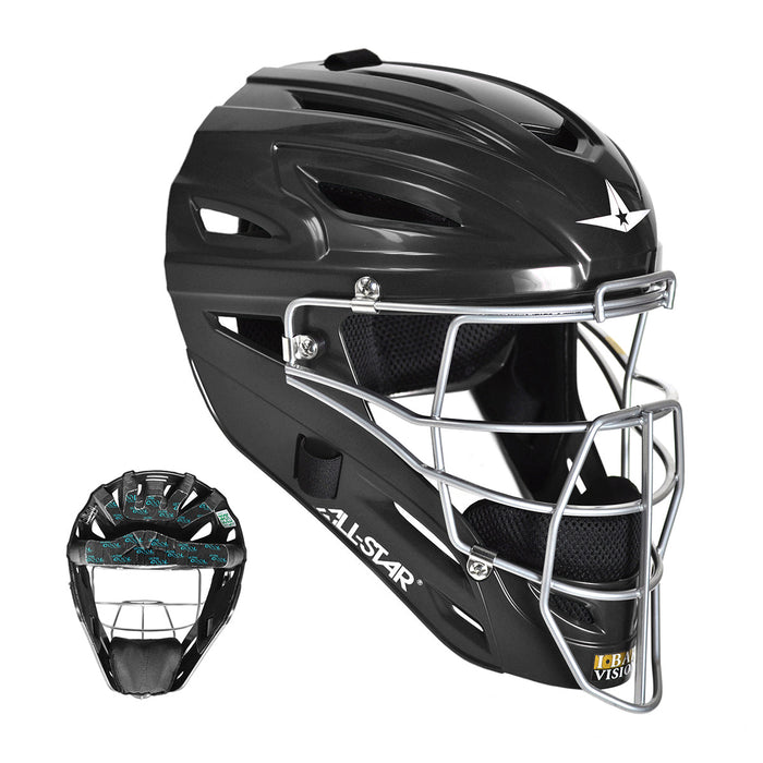 All-Star Ultra Cool Youth Catcher's Helmet - Black