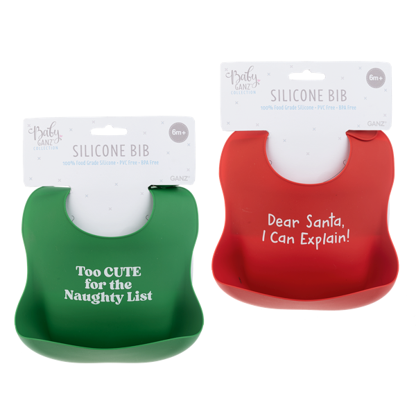 Baby Ganz | Christmas Silicone Bibs