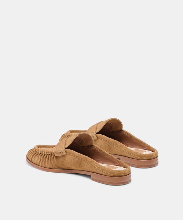 BETZY LOAFERS LT BROWN SUEDE