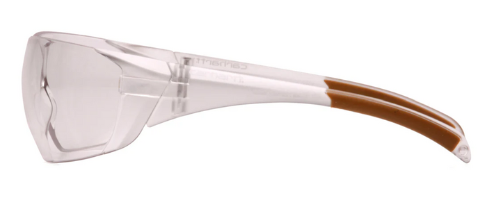Pyramex Billings frameless safety glasses in clear, additional product view