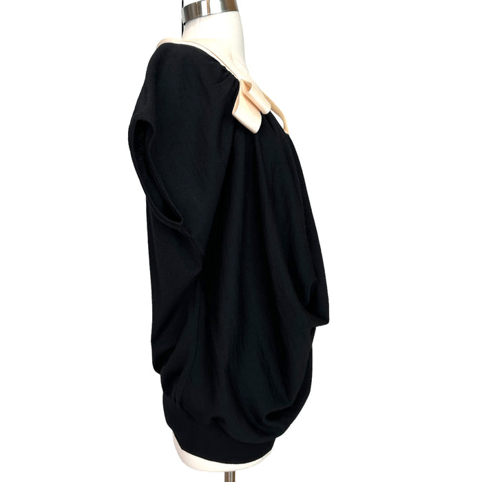 Black & Cream Top - L