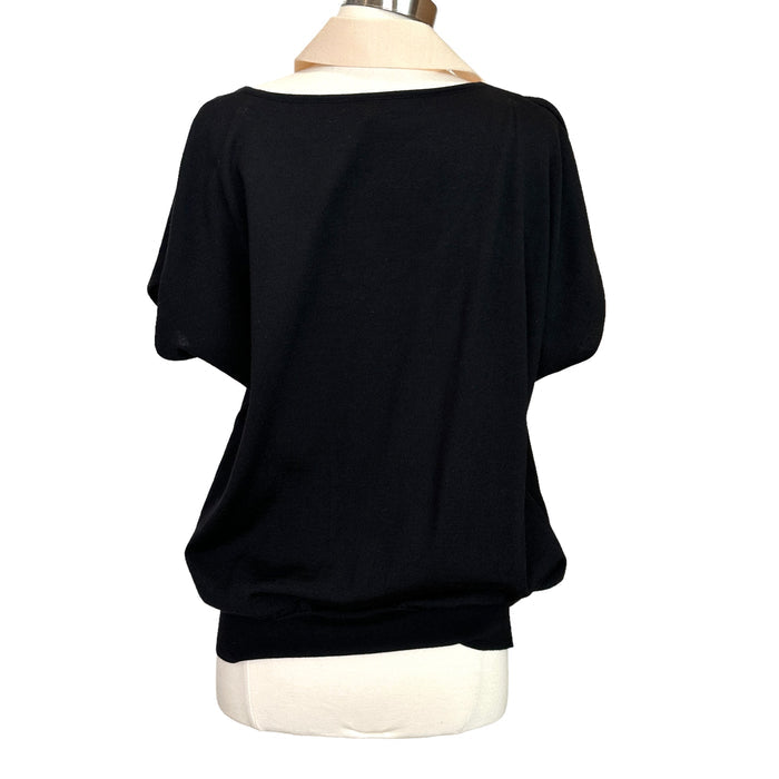 Black & Cream Top - L