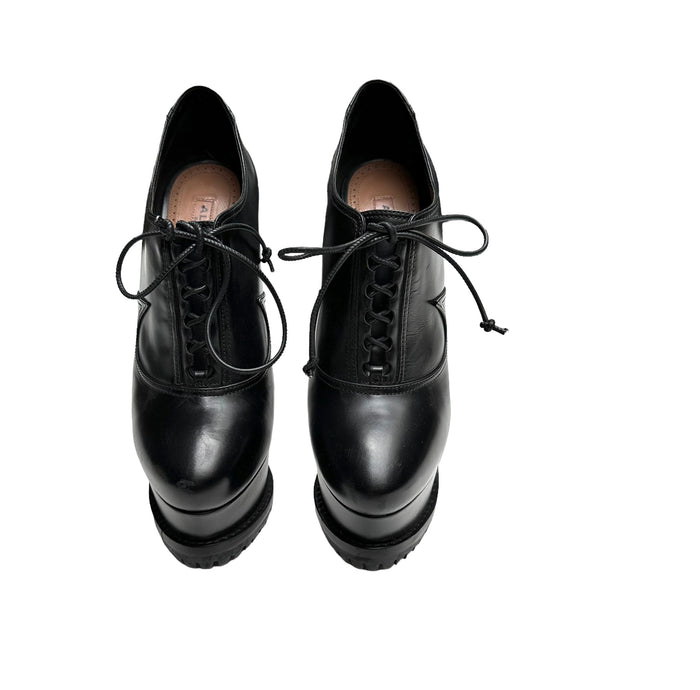 Black Platform Heels - 7
