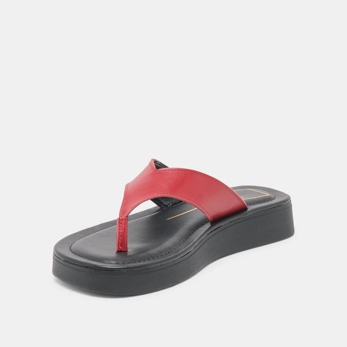 BLAYZE SANDALS RED LEATHER