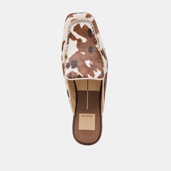 BRADLY FLATS COCOA TAURUS CALF HAIR