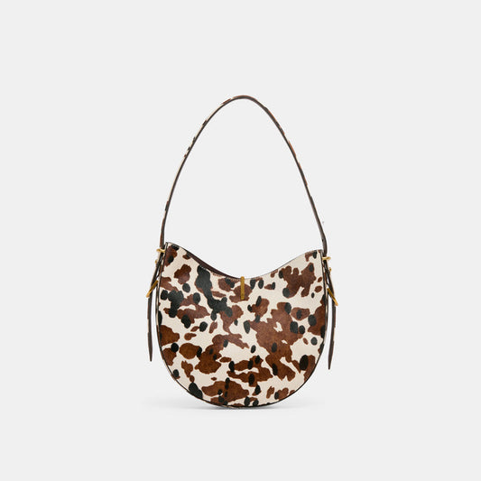 Bree Cocoa Calf Hair Shoulder Bag | Dolce Vita