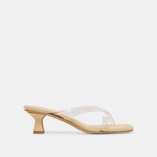 Brevel Vinyl Crystal Jelly Heels | Dolce Vita