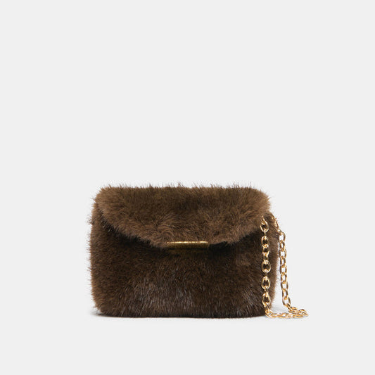 BRINDI Mink Faux Fur Mini Crossbody Wallet | Dolce Vita