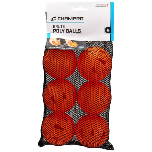Champro 9" Brute Poly Ball - 6 Pack — Practice/Training