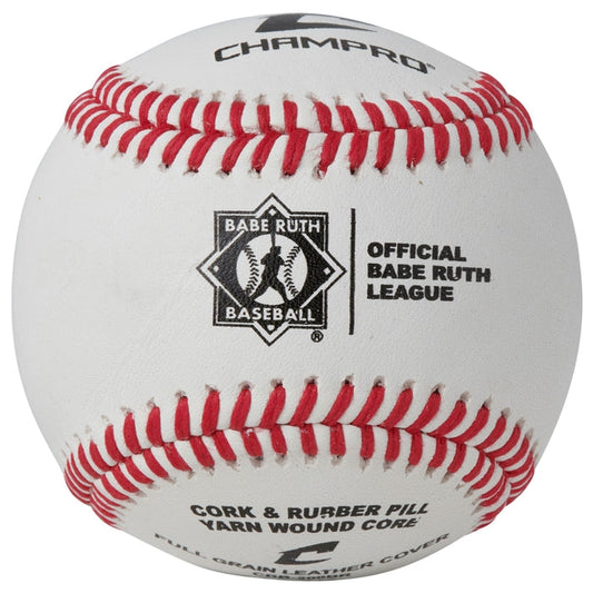 Champro Babe Ruth Baseball - Full Grain Leather Cover — Little League