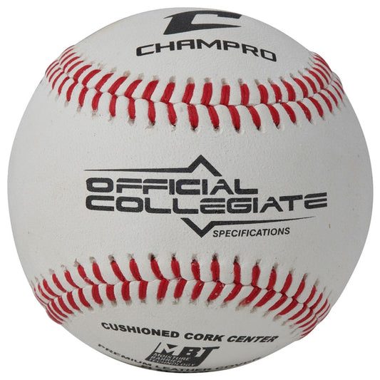 Champro Collegiate Specifications - Full Grain Leather Cover - Flat Seam — NFHS
