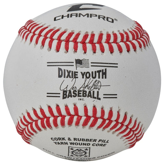 Champro Diamond League Approved Baseball - Full Grain Leather Cover - Category 1 — Little League